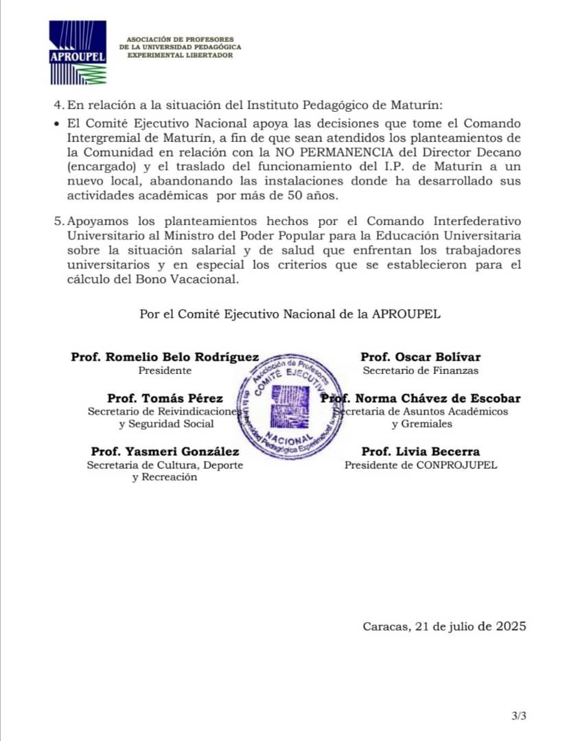 FAPUV's tweet image. APROUPEL reclama atención inmediata a un conjunto de situaciones que demandan atención inmediata por parte de autoridades universitarias e informa sobre importantes decisiones de carácter gremial