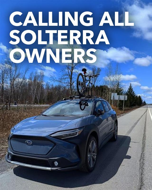 🌲Got a Solterra story? Share it with #MySubaruStory in the comments. You could be featured + win Subie gear 🎁
 
Vous avez une histoire sur la Solterra? Partagez-la dans les commentaires #MonHistoireSubaru. Vous pourriez être à l’honneur et gagner des objets promos Subaru