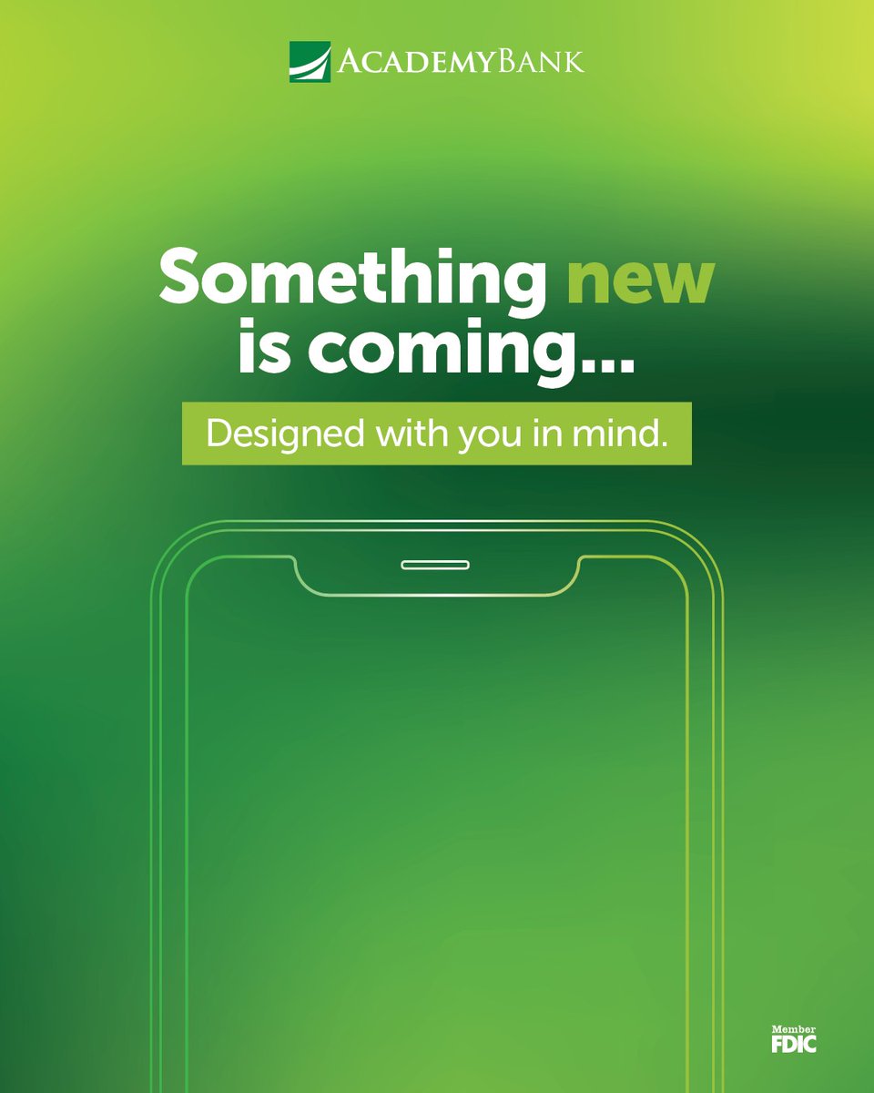 👀Something big, dropping soon! Wondering what's coming? Here's a hint. ✨📱⚙️📊

Member FDIC | #Teaser #SomethingNew