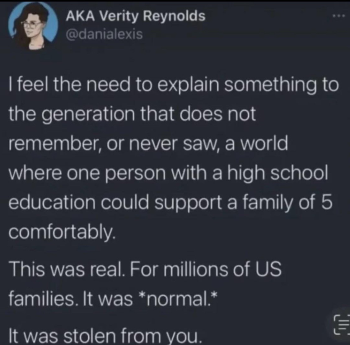ATLCWorker's tweet image. I actually lived it.
I supported a family of four in the 90’s on 10hr.
