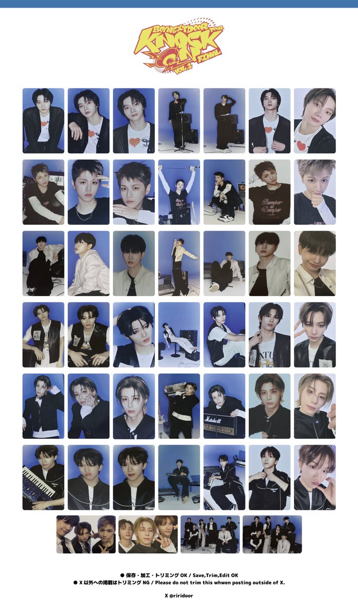 BOYNEXTDOOR TOUR 'KNOCK ON Vol.1' ENCORE FINAL MD PHOTO CARD