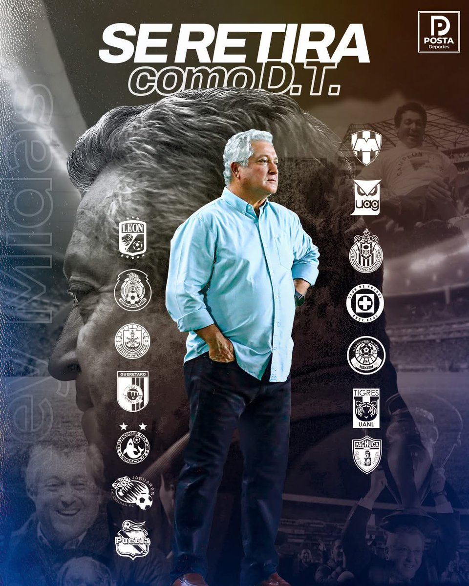 Víctor Manuel Vucetich anuncia su retiro como entrenador profesional.

🎖️Destaca su labor en el banquillo de  #Rayados donde consiguió 2 títulos de #LigaMX y 3 #Concachampions 

📸 <a href="/POSTADeportes/">POSTA Deportes</a>