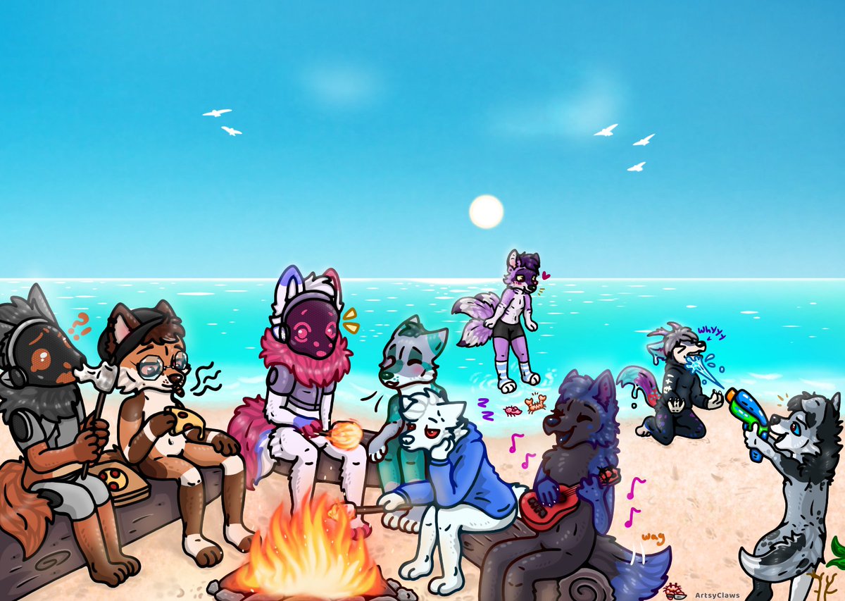 astaxol's tweet image. good morning denizens of the internet, how do everyone be today?
(image courtesy of @/ArtsyClaws)