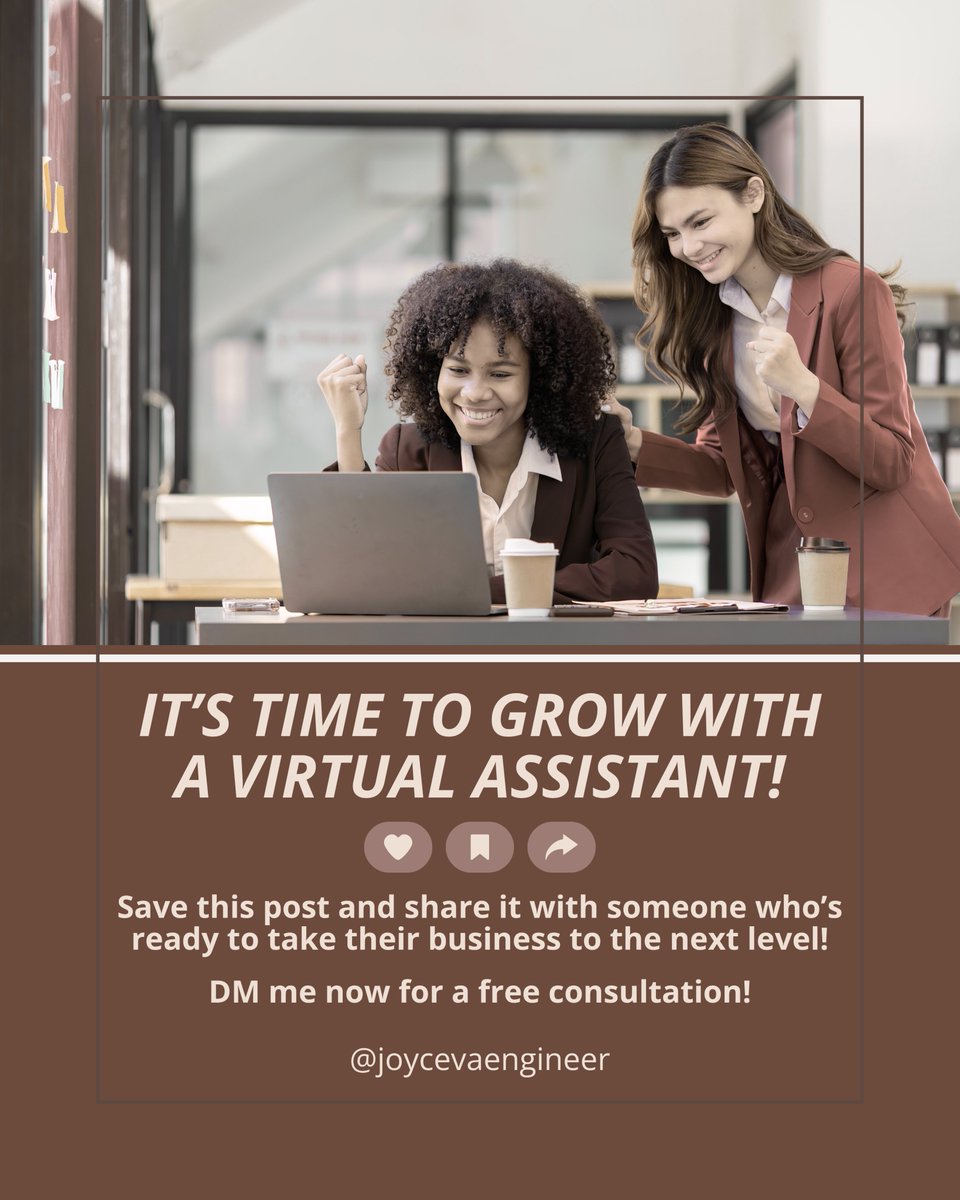 joycevaengineer's tweet photo. If any of these sound familiar, it’s time to delegate and focus on what matters! 💼

👉 DM me for a free consultation and let’s talk about how a VA can help you level up.

💬 Save this post and share it with someone who’s ready to grow their business! https://t.co/Mapdp6mwjV