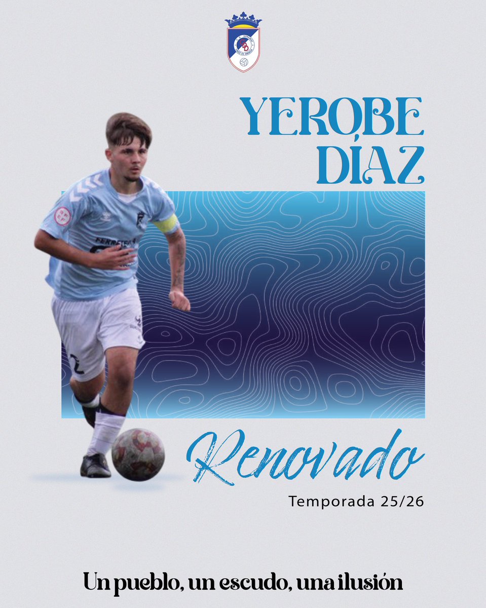 ✍🏽 Yerobe Díaz renueva su comprimiso con el CD Doramas y continuará vistiendo nuestros colores en su salto a la categoría Regional.🩵🤍