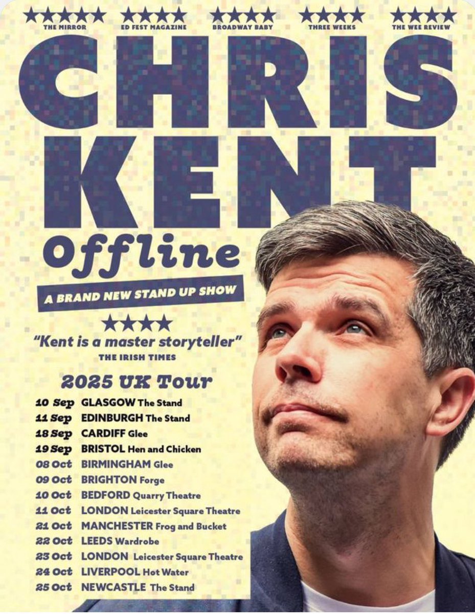 chriskentcomic's tweet image. UK tour kicking off soon 🙌🏻 All tickets at chriskentcomedy.com
RTs Appreciated ❤️