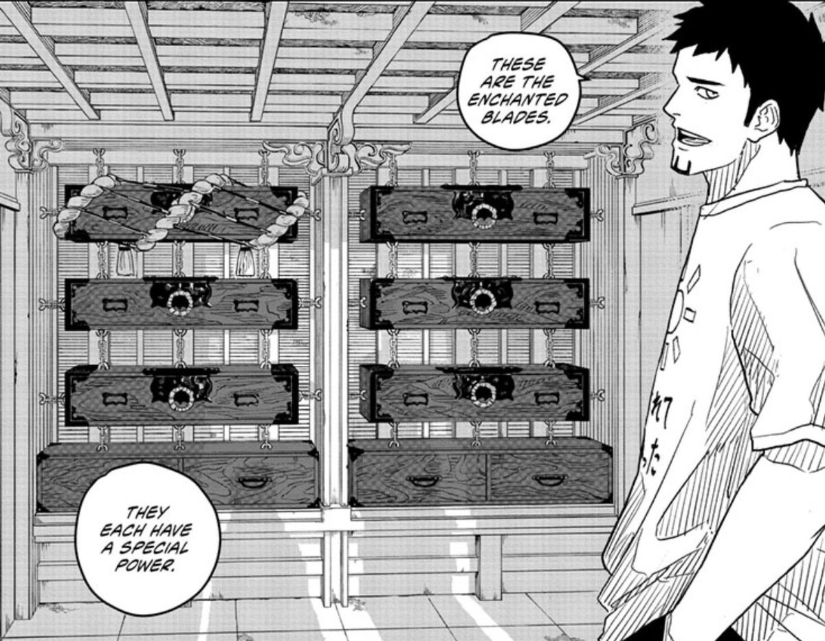 oblivibum's tweet image. Fujimoto put a Kagurabachi reference in this week's Chainsaw Man chapter