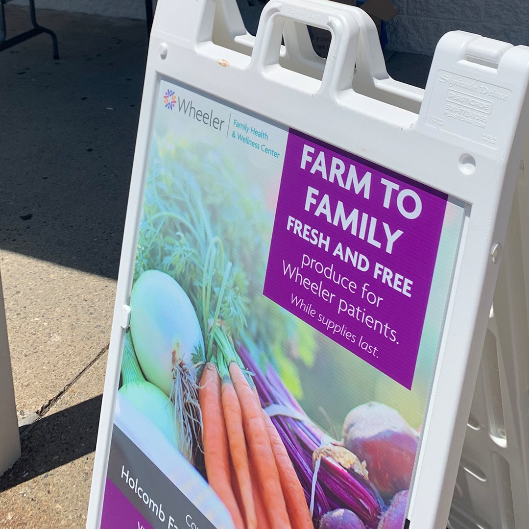 Stop by tomorrow, Wednesday, July 23, between 1:00–4:00 PM at any of our five community health centers to get your weekly fresh produce! Get more details at: wheelerhealth.online/FF26