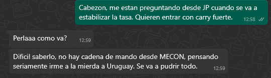 manitasrapidass's tweet image. Amigo intimo que trabaja en MECON me dice esto.. yo no se si reir o llorar.
Algo se rompio. Abrochense fuerte los cinturones.