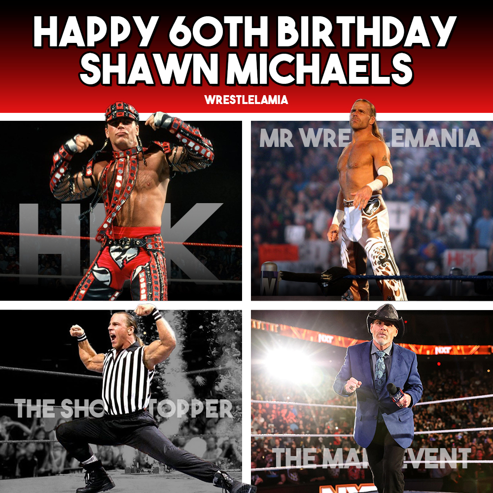 wrestlelamia's tweet image. Happy 60th Birthday to the Legendary Shawn Michaels 🫡🫡