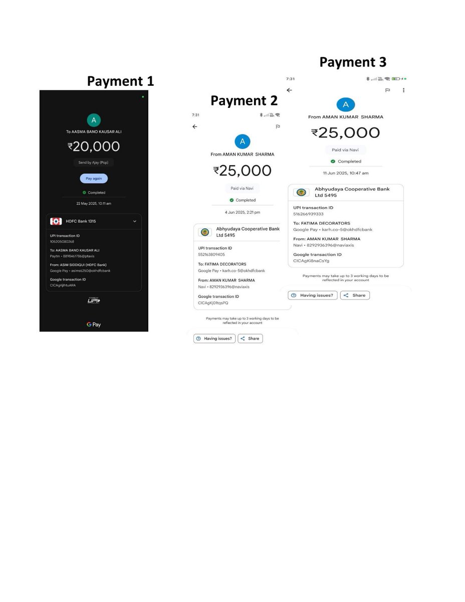 fatimadecorator's tweet photo. I Request you to Give My payment. @flipspaces @HRC4India @iitbombay @murataps @INCIndia @PMOIndia @CMOMaharashtra https://t.co/RqeYGMLZre