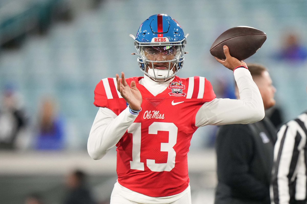 UnnecRoughness's tweet image. If you could buy stock in any QB in college football, who are you investing in?