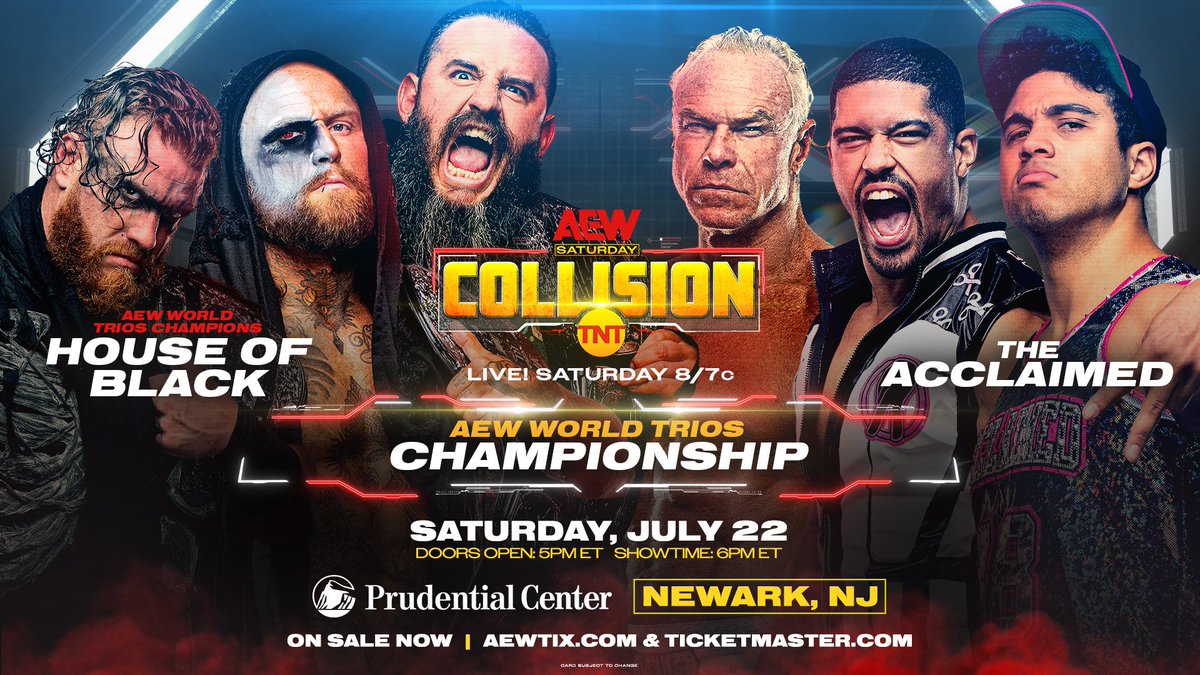 istomatoafruit's tweet image. On this day 2 years ago, @Aleister_Blxck, @Brodyxking & @SNM_Buddy defeated @RealBillyGunn, @Bowens_Official & @PlatinumMax to retain the AEW World Trios Championship. #AEWCollision