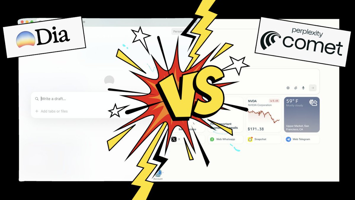 omooretweets's tweet image. New @a16z podcast - it's the battle of the agentic browsers! 🥊
I tested @diabrowser and @PerplexityComet for a week, to see if either could dethrone Google Chrome.
Who emerged as my "winner"? 👇