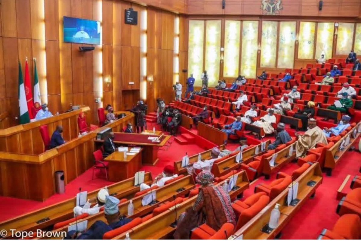Naijablogger's tweet image. The Senate today gave its approval to President Bola Tinubu's plan to borrow over $21 billion from external sources for the fiscal years 2025–2026, enabling the comprehensive execution of the 2025 Appropriation Act.