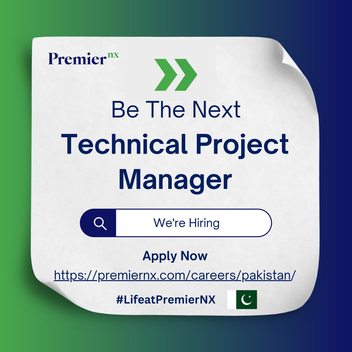 LifeatPremierNX's tweet photo. 🚀 Be the Next Technical Project Manager at Premier NX Pakistan!
Join our dynamic team and take the lead on high-impact projects that drive global transformation.
🔗 Apply Now: https://t.co/SUj5dv5eAK
#ProjectManager #LifeatPremierNX #PremierNX #BeTheNext #HiringNow https://t.co/CR40MuFUjN
