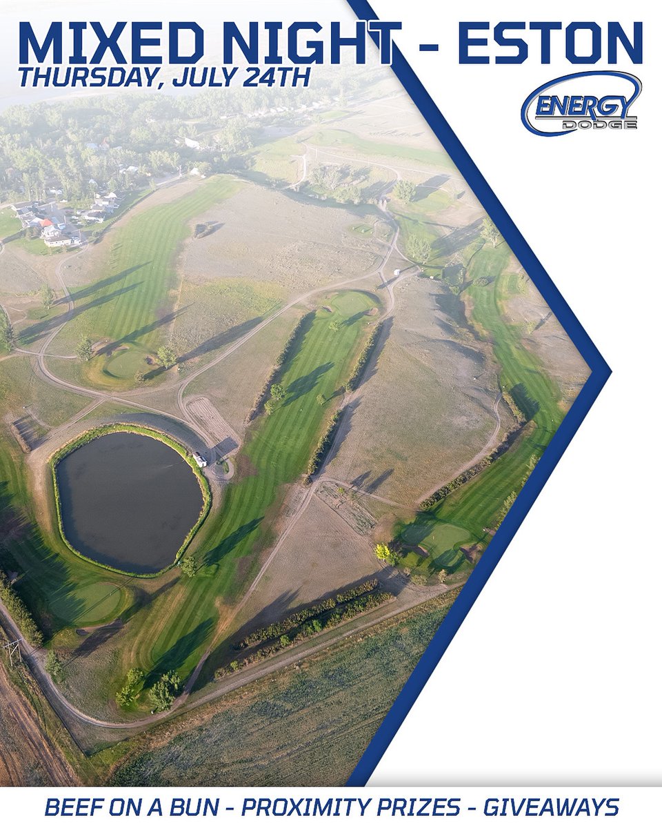 This Thursday, <a href="/_energydodge/">Energy Dodge</a> is hosting Mixed Night at the Eston Riverside Golf Course!

Come enjoy a free supper, win proximity prizes, and enter their free giveaway.