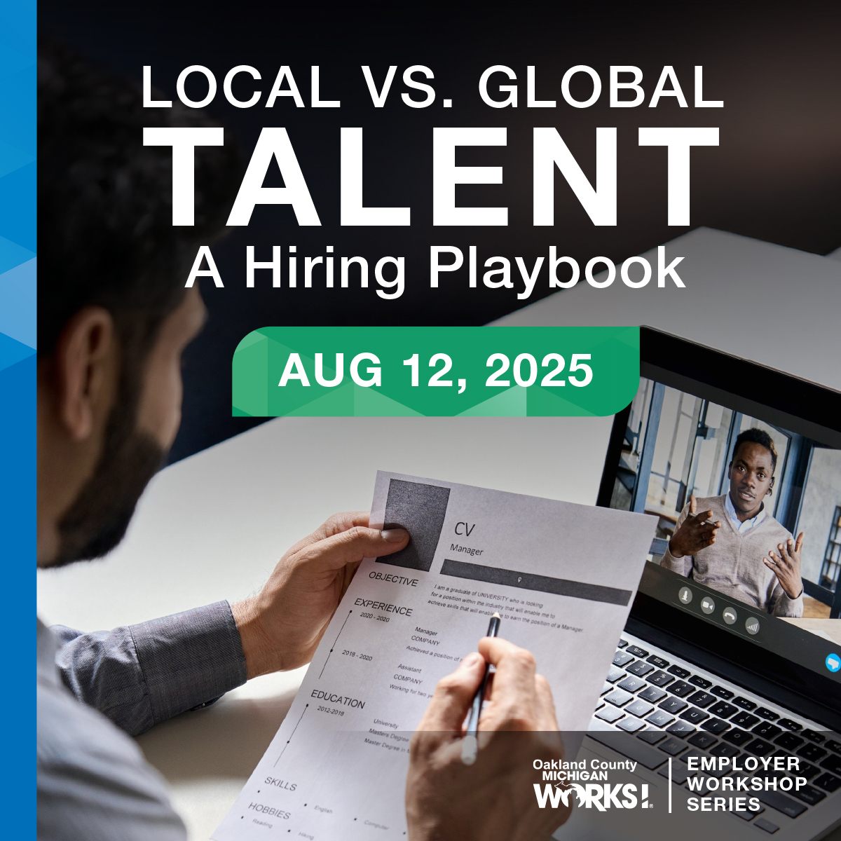 Ready to grow your team #OaklandCounty employers? On August 12 from 10-11:30 a.m., join us and four employer experts to learn when it pays to keep #hiring local talent and when it might be time to tap into out-of-state or international candidates. RSVP at tinyurl.com/4z6a2nc6.