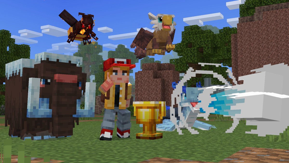 EternalCrtns's tweet image. 🏆New screenshots from Monster Trainer! Built your dream squad yet?
#Minecraft #Bedrock