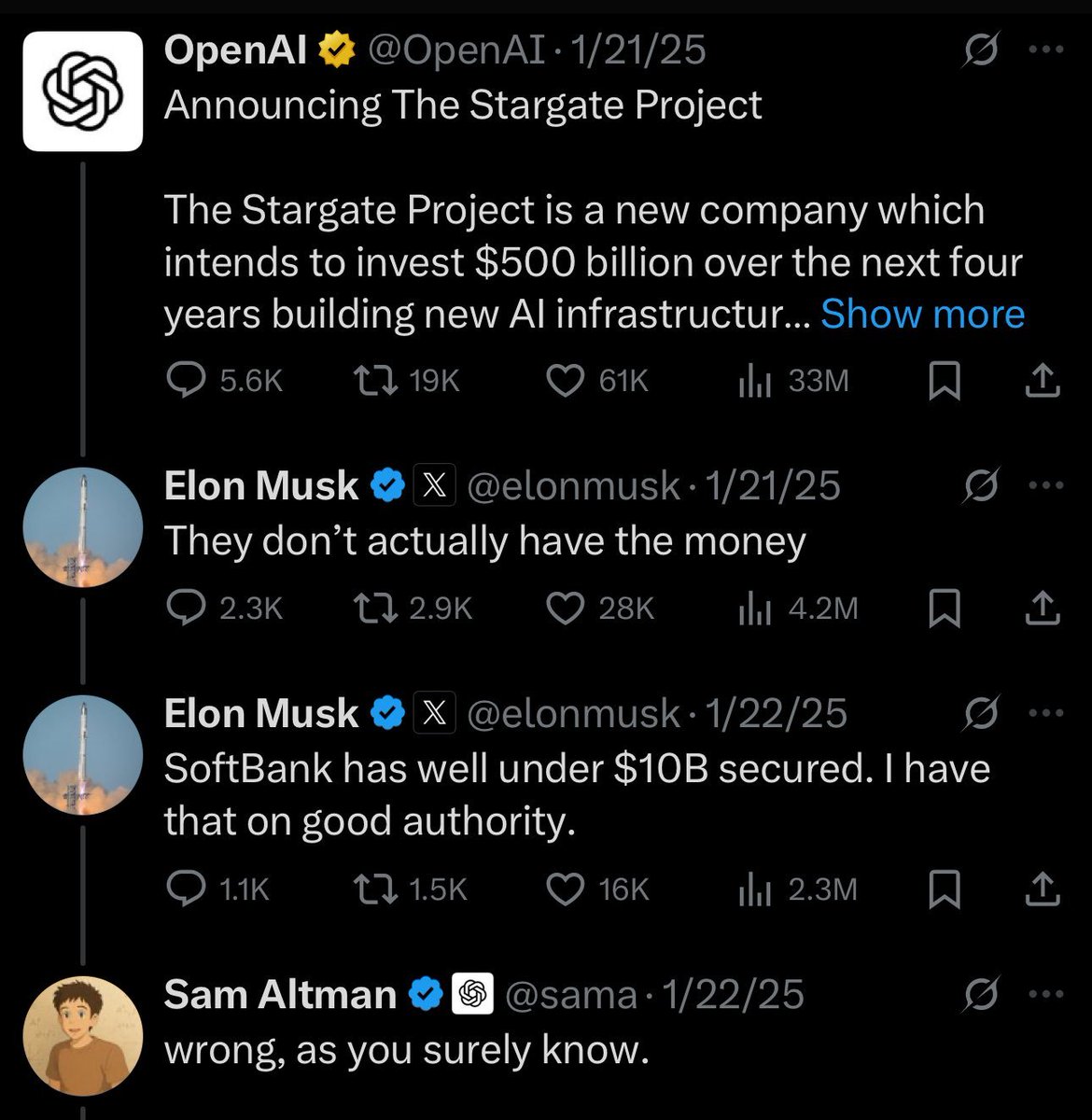 BREAKING: OpenAI’s $500 Billion AI plan "Project Stargate" has been sharply scaled back after struggling to get off the ground.