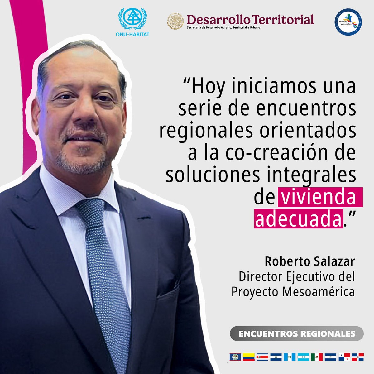 onuhabitat's tweet image. Sigue la primera sesión de los #EncuentrosRegionales: Construyendo el Futuro: Retos y oportunidades de la #ViviendaAdecuada en Mesoamérica. 
✅Transmisión en onu-habitat.org/index.php/cons…