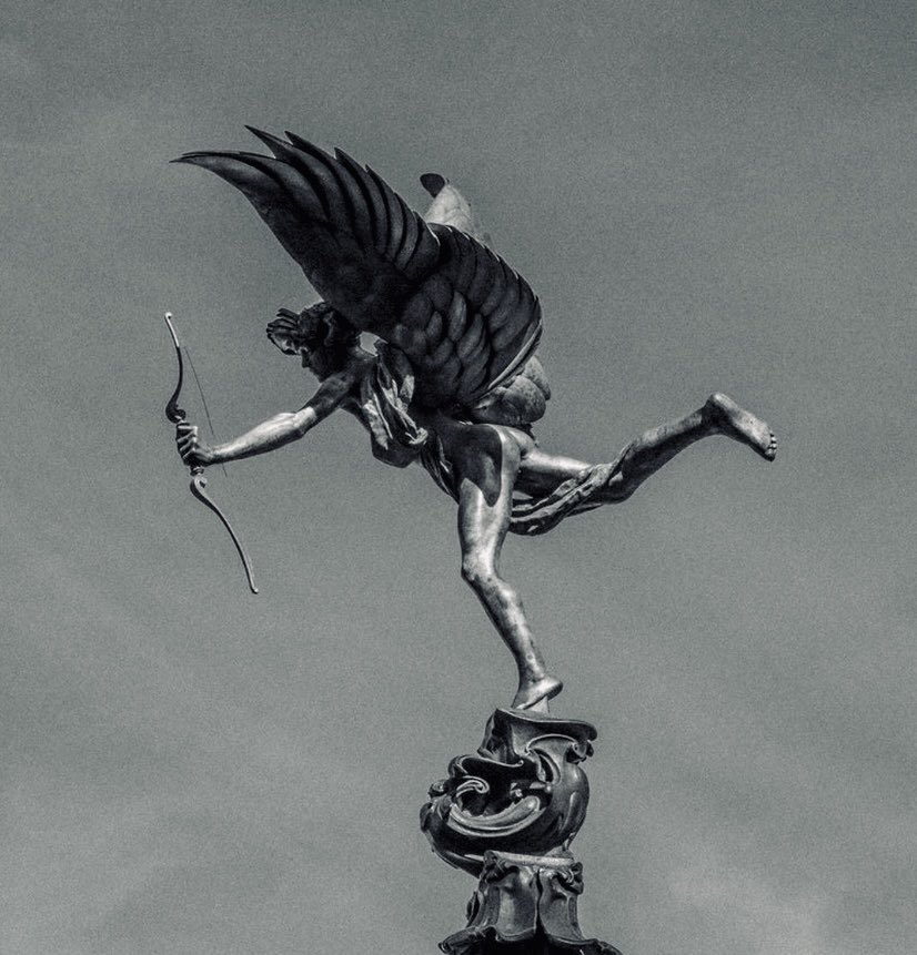 littlewisehen's tweet image. Nicht Eros, sondern Anteros zielt hier auf die Regent Street…
#London