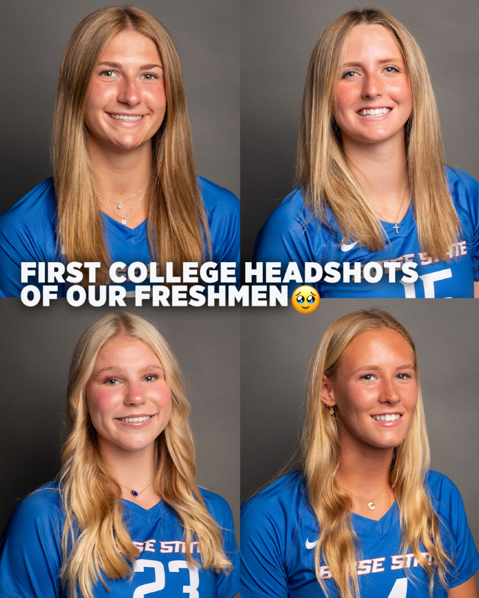 BroncoSportsVB's tweet image. Some of the newest faces in the crowd. Help us welcome the four Bronco freshmen: Reese Weinert, Sydney Dreves, Hallee Heath and Giselle Paedon.
Go Broncos‼️🐴
#BleedBlue #WhatsNext