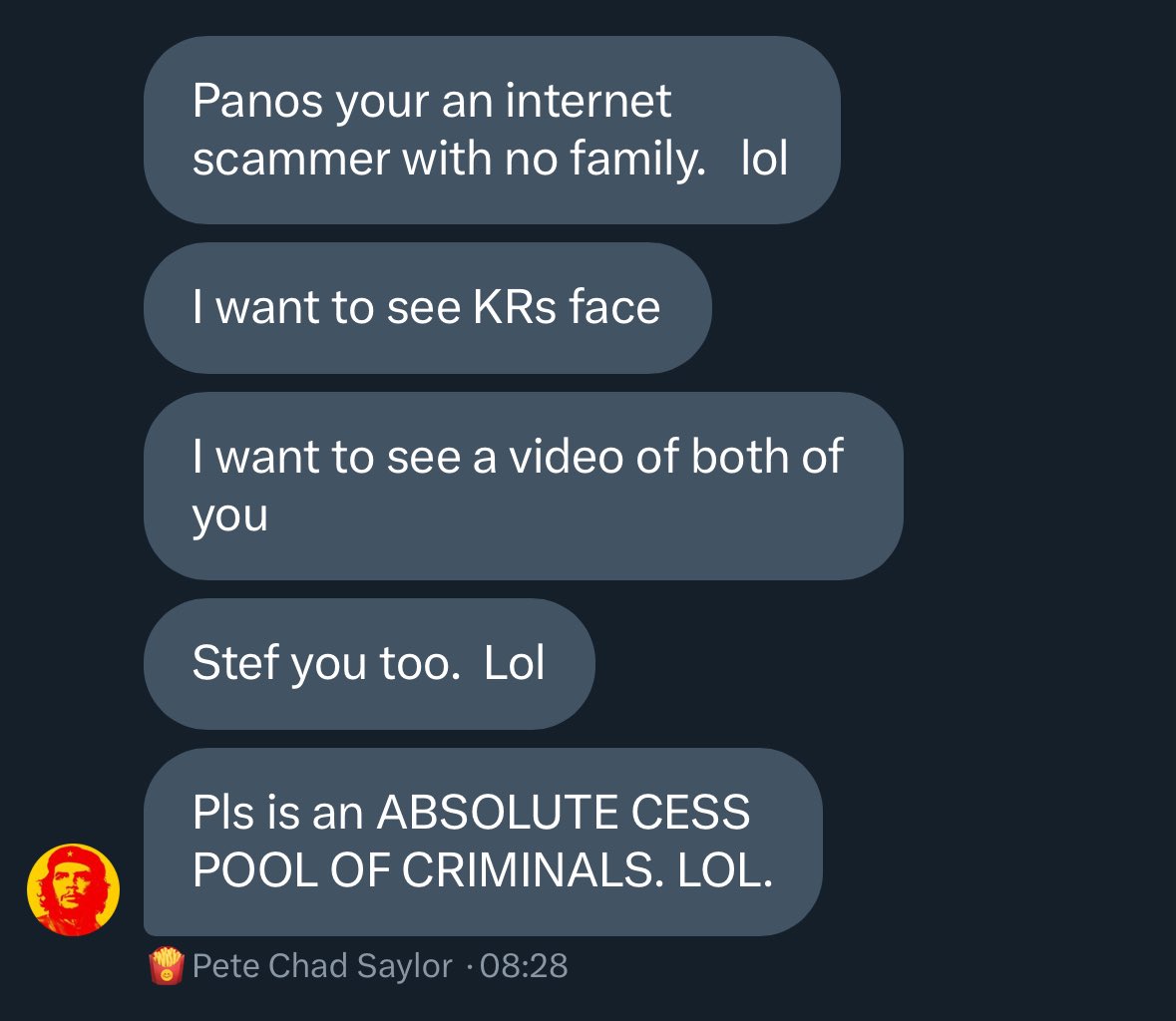 stridentcitizen's tweet image. This is Pete @UpTownSka8Posse
He regularly crashes out and insults peoples families because he sold the peako bottom of Pulsechain and chased a shitter on Solana that’s down 5x from his entry
He’s a bitter old man
Don’t be like Pete