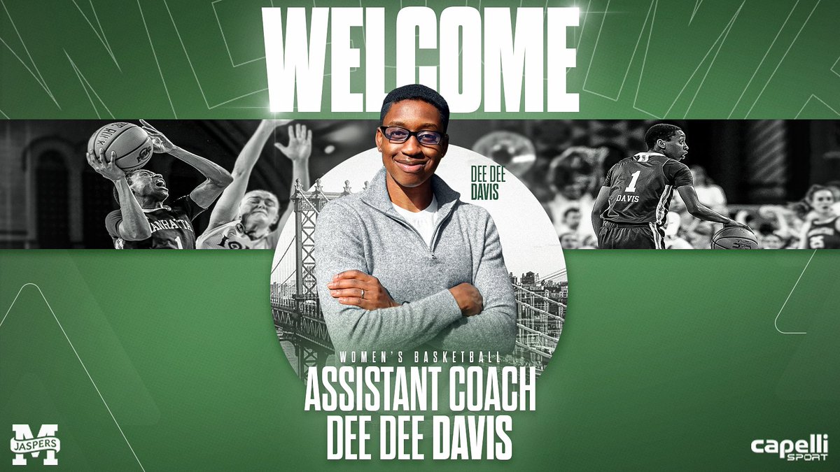 Manhattan_WBB's tweet image. 🗣️: Welcome Home 1⃣ ‼️
We're pleased to announce the return of Dee Dee Davis '23 as Assistant Coach to Riverdale ahead of the 2025-26 season ⤵️
🔗: bit.ly/4f61jIX
#GoJaspers | #playGREEN 🟢⚪️