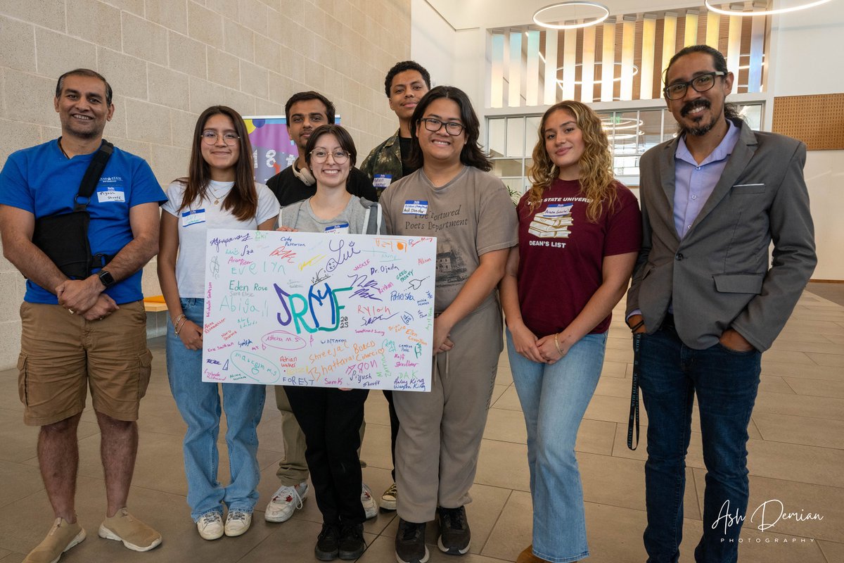 TheSIAMNews's tweet image. The Texas State University SIAM Student Chapter orchestrated a successful and engaging Julia Robinson Math Festival at the San Marcos Public Library this past April. Eirian Whitson and @DrOjedaRuiz recap the #community event in SIAM News. Check it out! siam.org/publications/s…