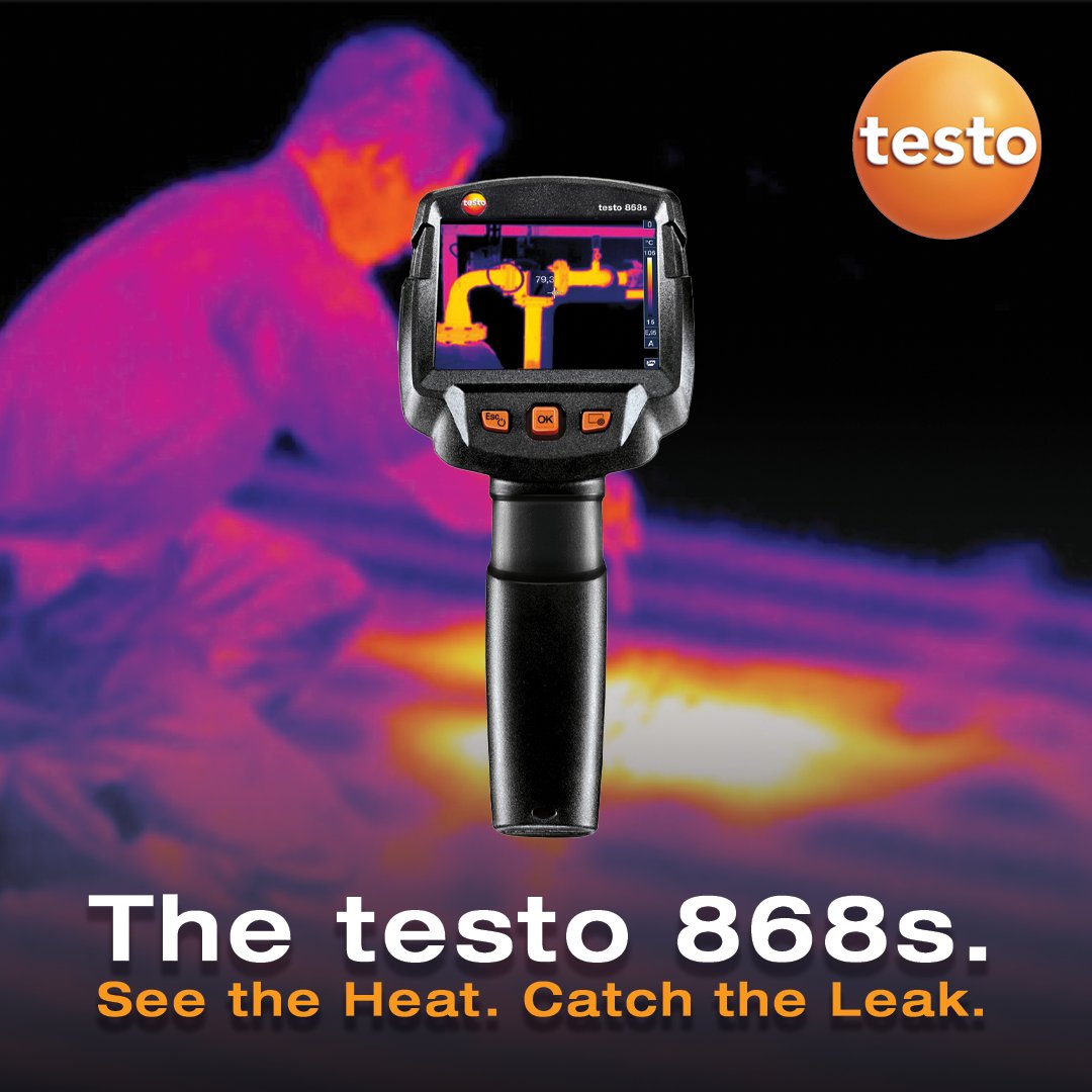 TestoLimited's tweet image. 🔥 See the Heat. Catch the Leak.🌡️
The testo 868s help heating engineers and HVAC pros:
✅ Spot leaks fast
✅ Ensure efficient heat distribution
✅ Diagnose underfloor heating issues easily
Upgrade today: testo.pulse.ly/hx4lrhispq
#testo #thermal #thermography #thermalImaging