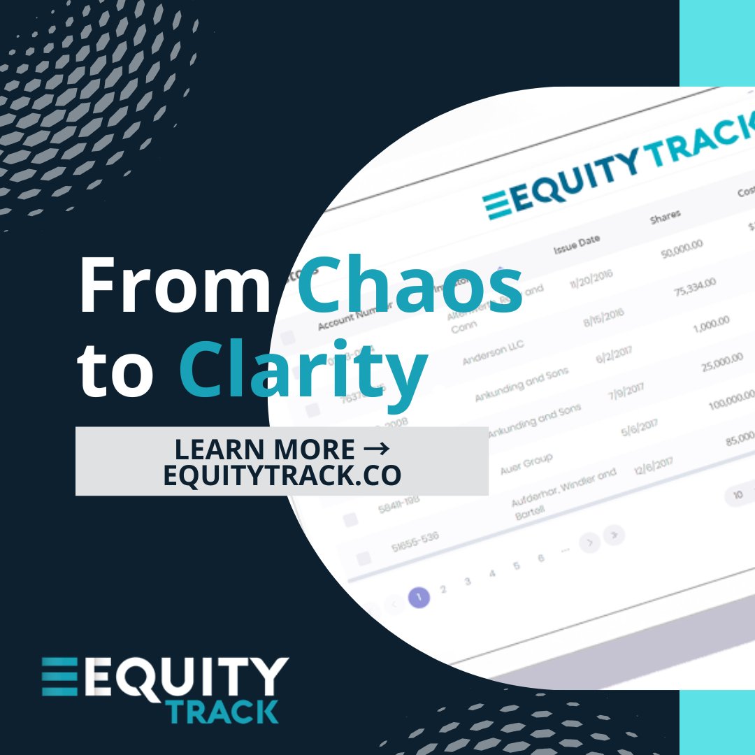 EquityTrack's tweet image. No more scattered files or outdated spreadsheets.

EquityTrack keeps your ownership and equity records centralized, secure, and always audit-ready—trusted by startups, legal teams, and growing companies alike.

Learn more: equitytrack.co

#CapTableManagement #StartupComp