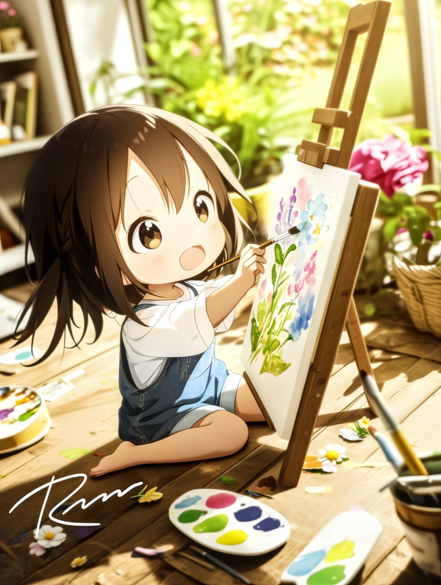 tsukuyomi2021's tweet image. 「ちびのアトリエ🎨」

#nijijourney #midjourney #AIイラスト #AIart #AIアート