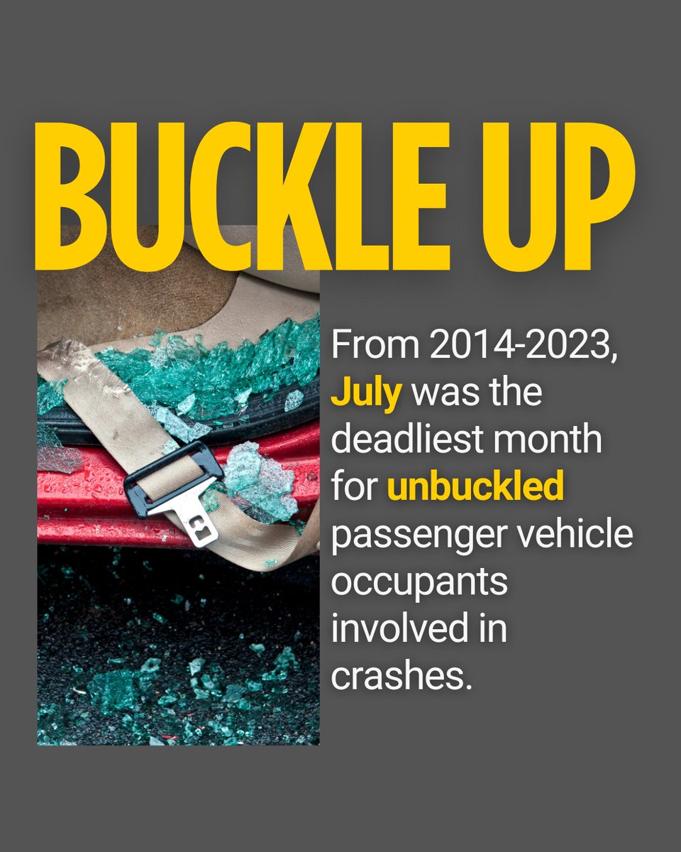 NHTSAgov's tweet image. Summer is easy breezy, but don't get lax about life-saving actions as simple as buckling up!