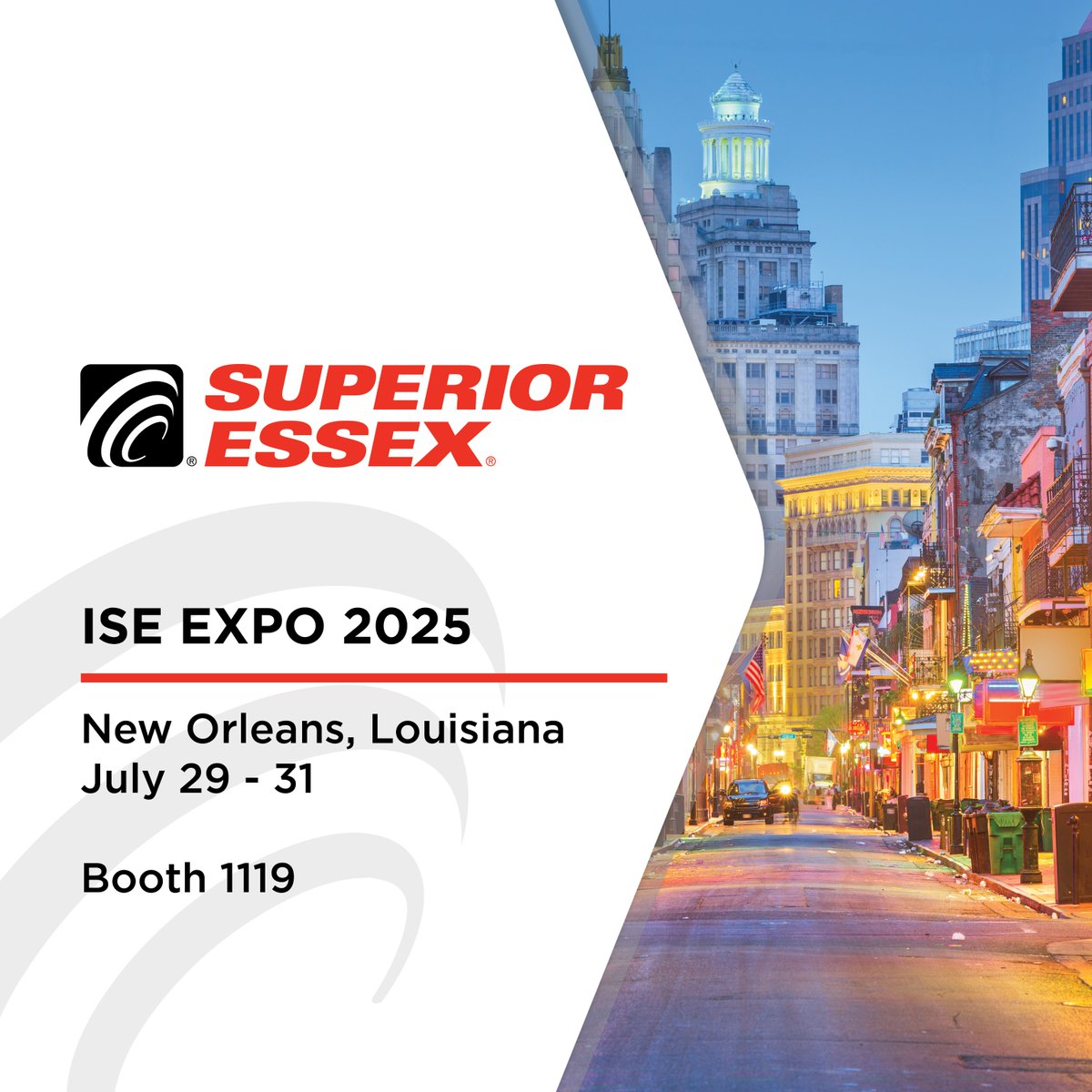 The countdown is on! ⏳ One week until #ISEExpo and we’re ready to showcase what’s next in connectivity and sustainable network solutions. Come see us  and be part of the innovation. 💡  #ISEExpo2025 #TradeShow #SuperiorEssexCommunications #connectivitymatters