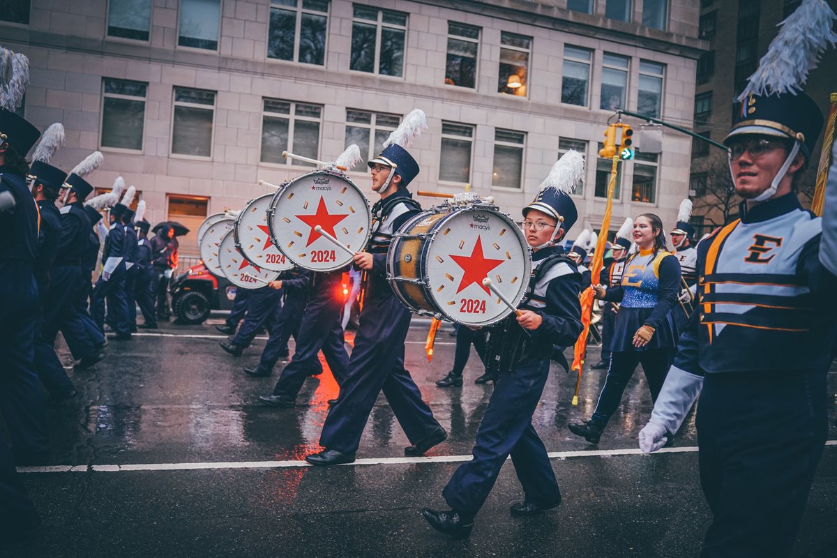 What does it take to prepare 350+ students to perform in front of 24 million people?
Resilience. Passion. Purpose.

🎬 And soon, you get to experience it all.
 
#BucsOnParade #ETSU #BlueAndGoldPride #MacysParade #MarchingBand #MarchingBucs #BucsGoBeyond #NYC