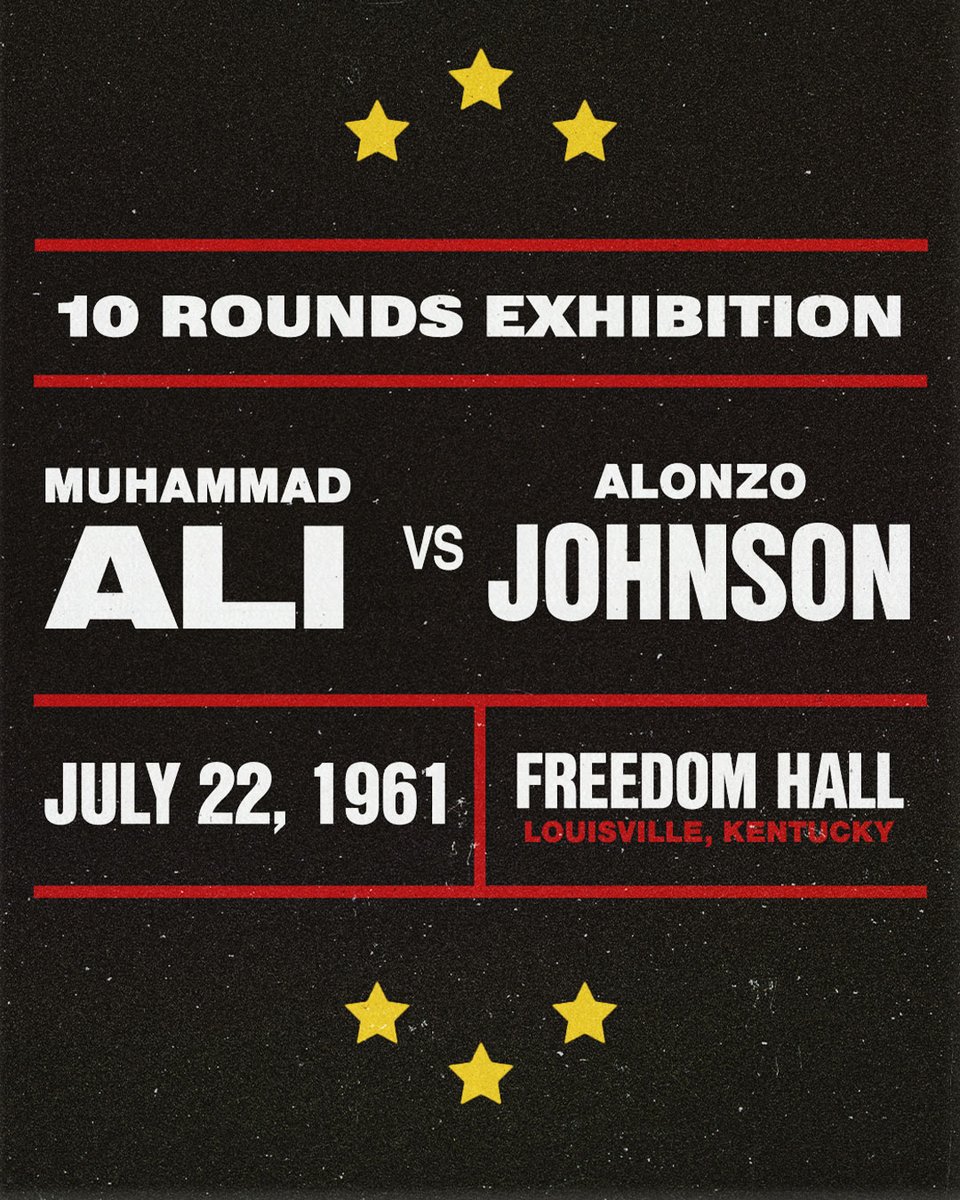 MuhammadAli's tweet image. On this day in 1961, Muhammad Ali took on Alonzo Johnson in the ring and won by unanimous decision.
#MuhammadAli #Icon #Boxing #Champion #AlonzoJohnson #Fight