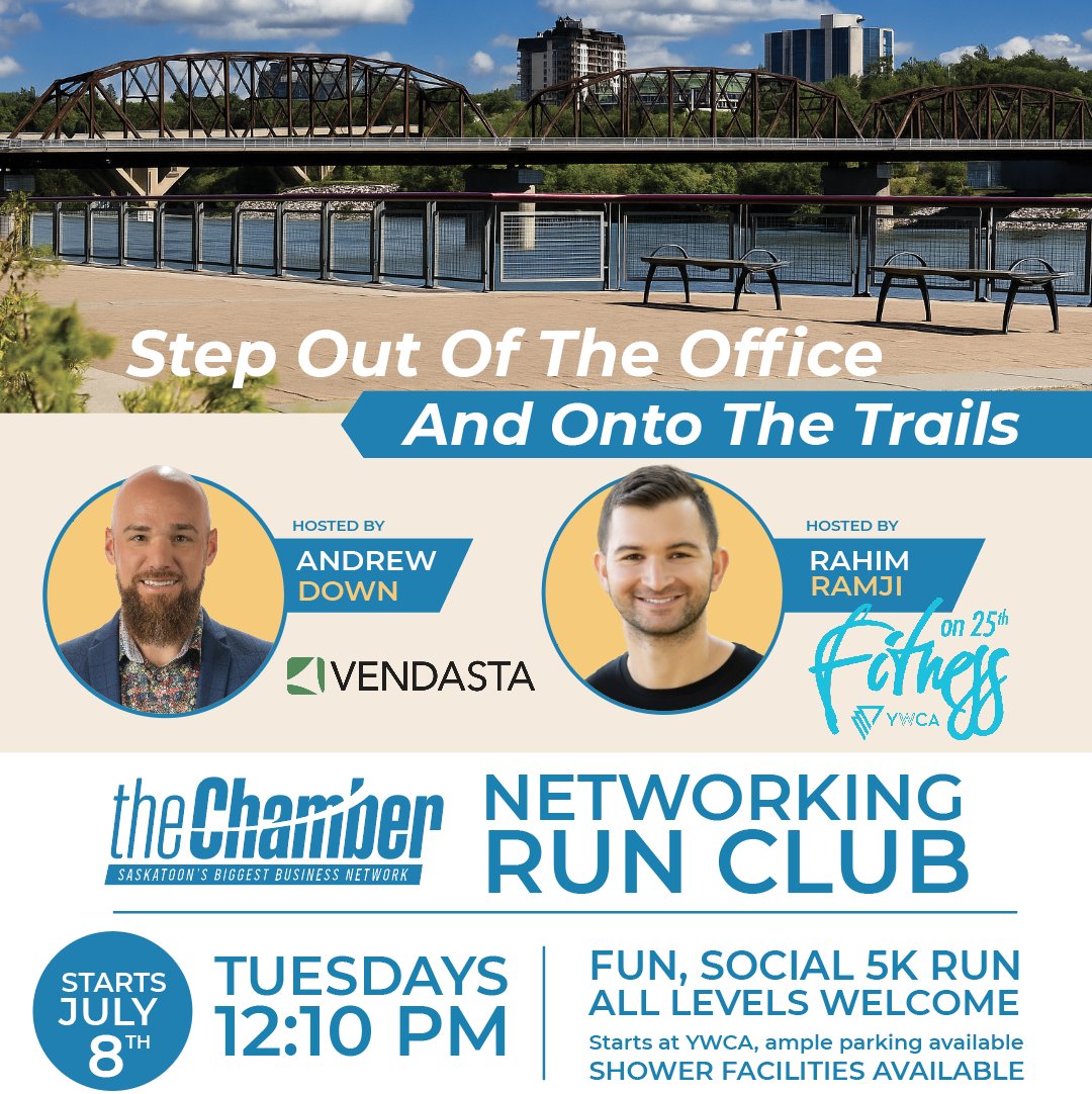 A bit of rain won't ruin the fun, 
Let's go for a run!
<a href="/Vendasta/">Vendasta</a>  <a href="/YWCASaskatoon/">YWCA Saskatoon</a>