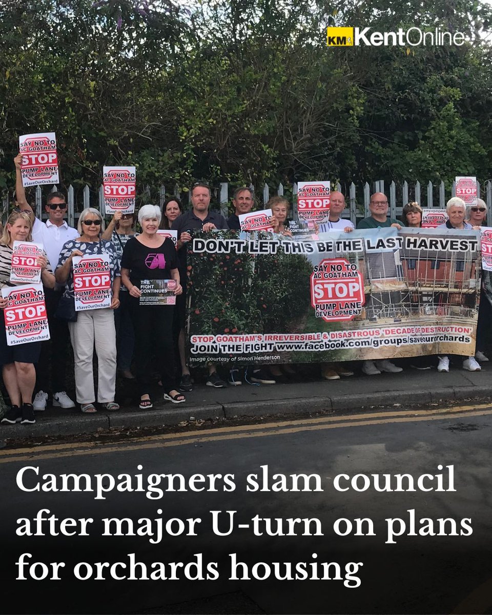 Kent_Online's tweet image. Protestors have slammed a council for changing its mind on building housing on Green Belt land
Read more here: kentonline.co.uk/medway/news/an…