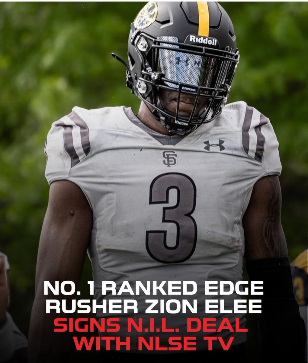 Five-star Terps commit Zion Elee has signed an NIL deal with NLSE TV, becoming the first-ever athlete to sign with them. NLSE is an Emmy-nominated sports media company. 

📸: (nlsetv/IG)