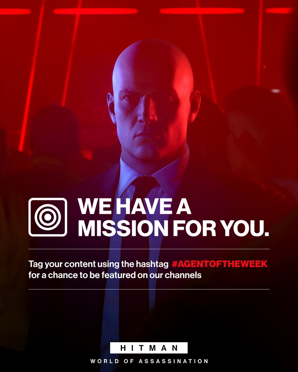 Your new mission is simple, Agent.

Tag your best #HITMAN moments using the #AgentoftheWeek hashtag for a chance to be featured on our official channels each week.

Show off your carefully planned setup and how it all comes together. Or maybe it isn’t that straight forward every