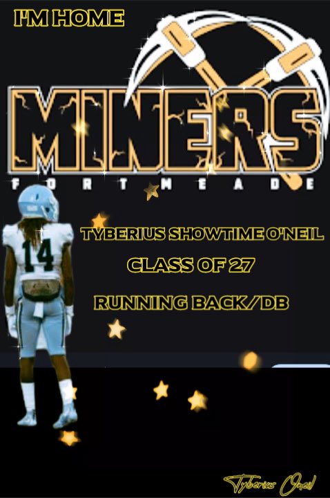 Tyberius “showtime” O’Neil (@otyberius14) on Twitter photo After a long conversation with my family I will be attending <a href="/FMMinerFootball/">Fort Meade Football</a> for my junior & senior year .. Thank you to <a href="/thunderball_95/">Lake Region Football</a> for everything yall did for me.
<a href="/Anthony34352017/">Coach Russell</a> lets gooooo!!!! 💯💪🏾 After a long conversation with my family I will be attending <a href="/FMMinerFootball/">Fort Meade Football</a> for my junior & senior year .. Thank you to <a href="/thunderball_95/">Lake Region Football</a> for everything yall did for me.
<a href="/Anthony34352017/">Coach Russell</a> lets gooooo!!!! 💯💪🏾