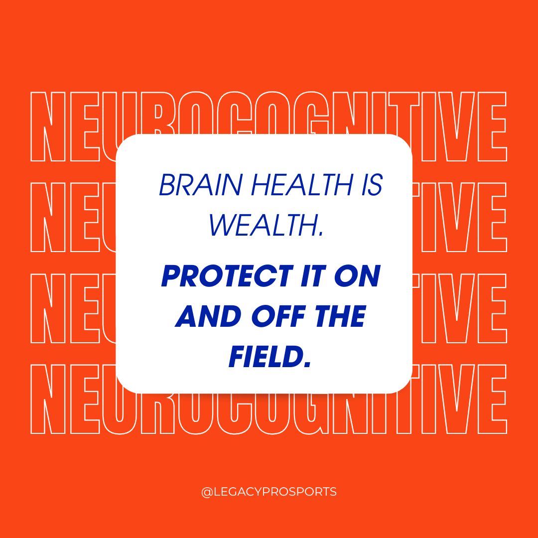 Brain health is wealth. 🧠

Protect yourself—on the field and off it.

#Neurocognitive #BrainHealth #LegacyProSports #CTEAwareness #AthleteSupport #MindOverMuscle