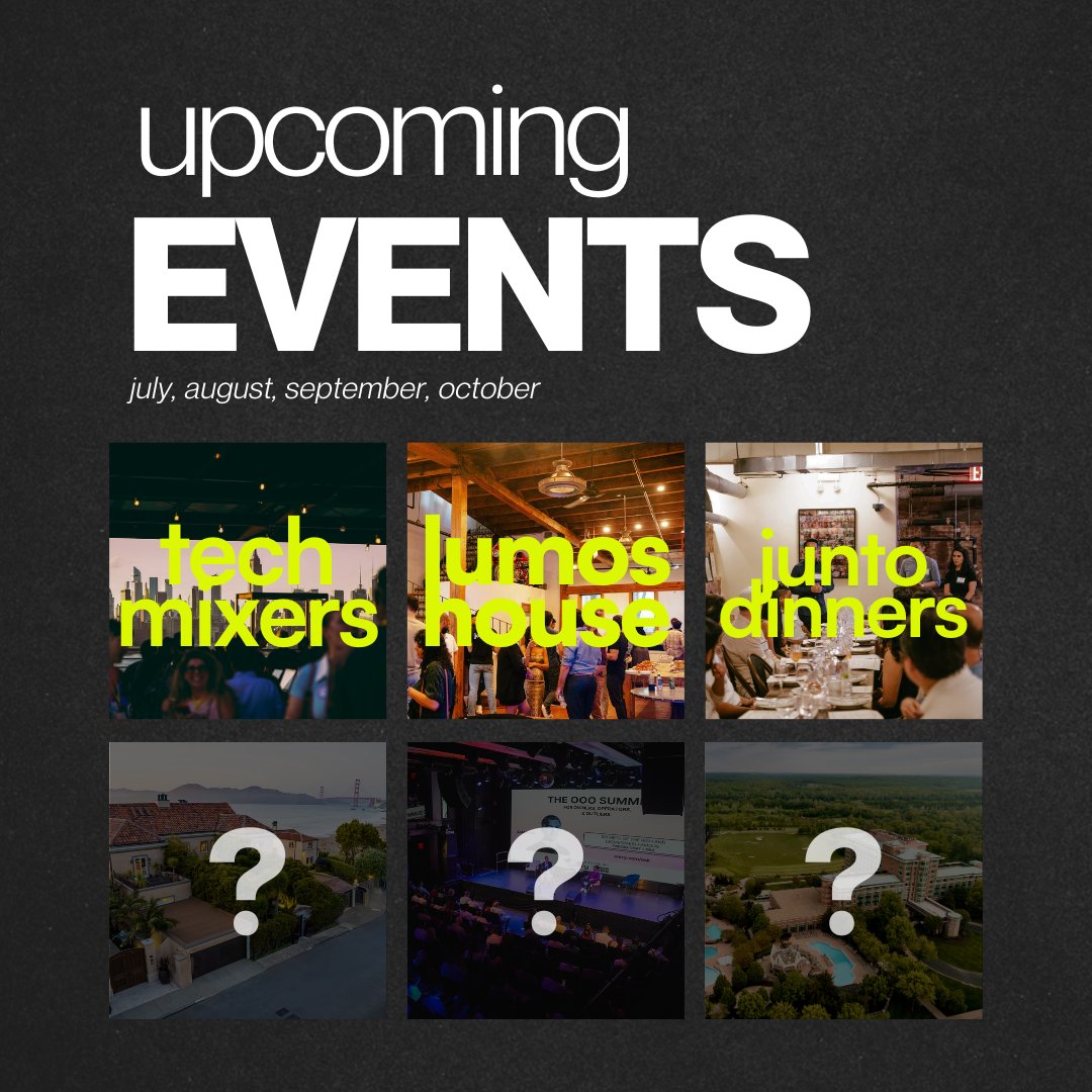 andruyeung's tweet image. From now until the end of the year, we’re going all out.
One of the first stops: A series of tech events at a private beach mansion in SF with @wefunder
After that, back to NYC for Lumos House.
Finally ... we're doing something we've never done before (to be announced).
It's…