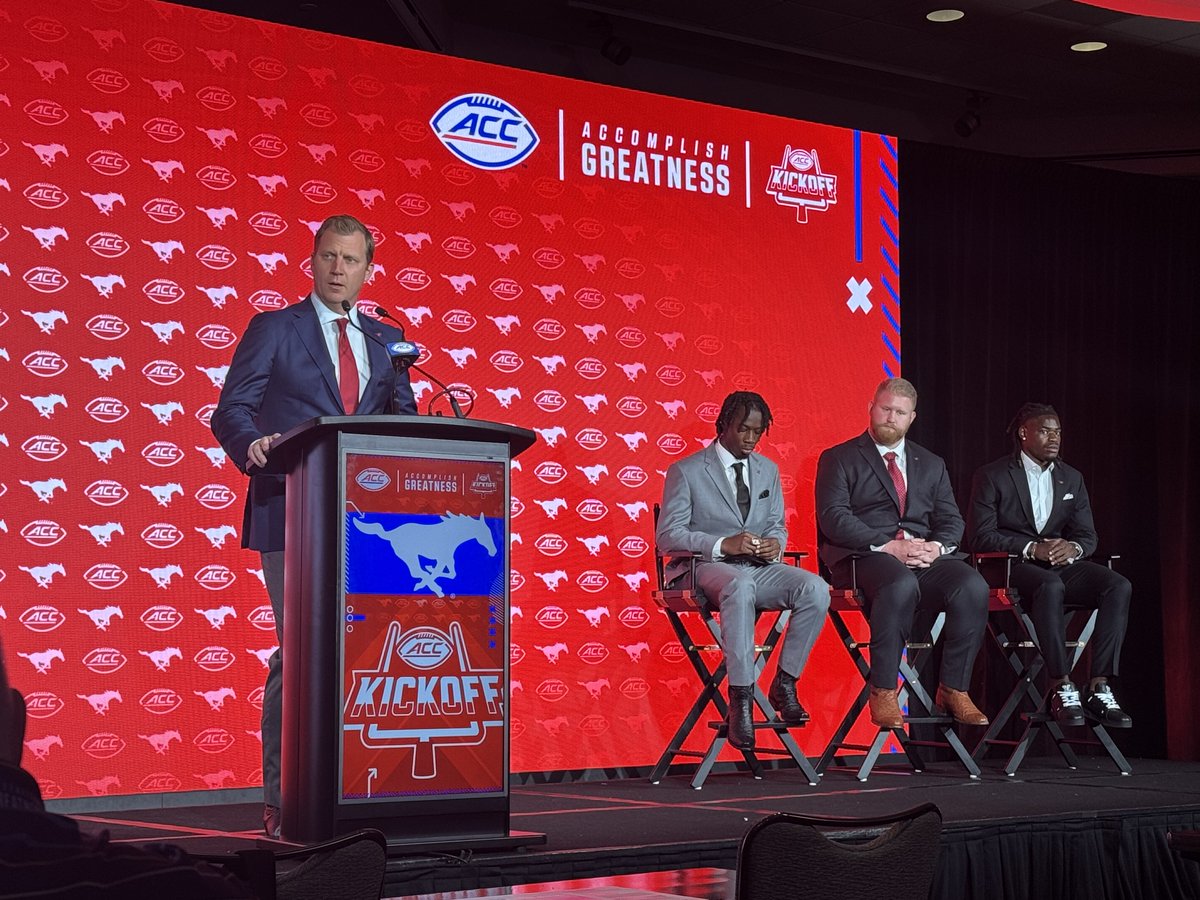 Lassimak's tweet image. SMU is up.
“There’s never been a better time to come to SMU,” Rhett Lashlee said.