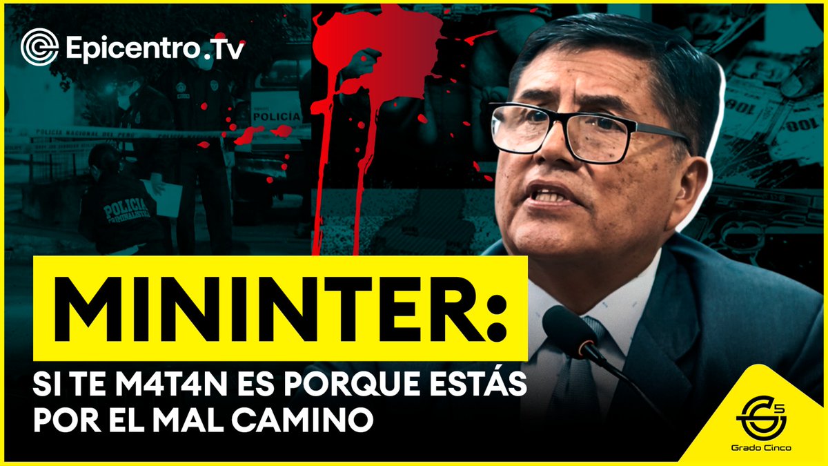 Epicentro_TV's tweet image. 🔴#Grado5 Estamos en vivo | Exigen vacar a Ríos por v1ol3nc1a familiar | Mininter: Cerrón paga a policías, jueces y fiscales.
Únete 🔗youtube.com/live/RNJFUN_zF…