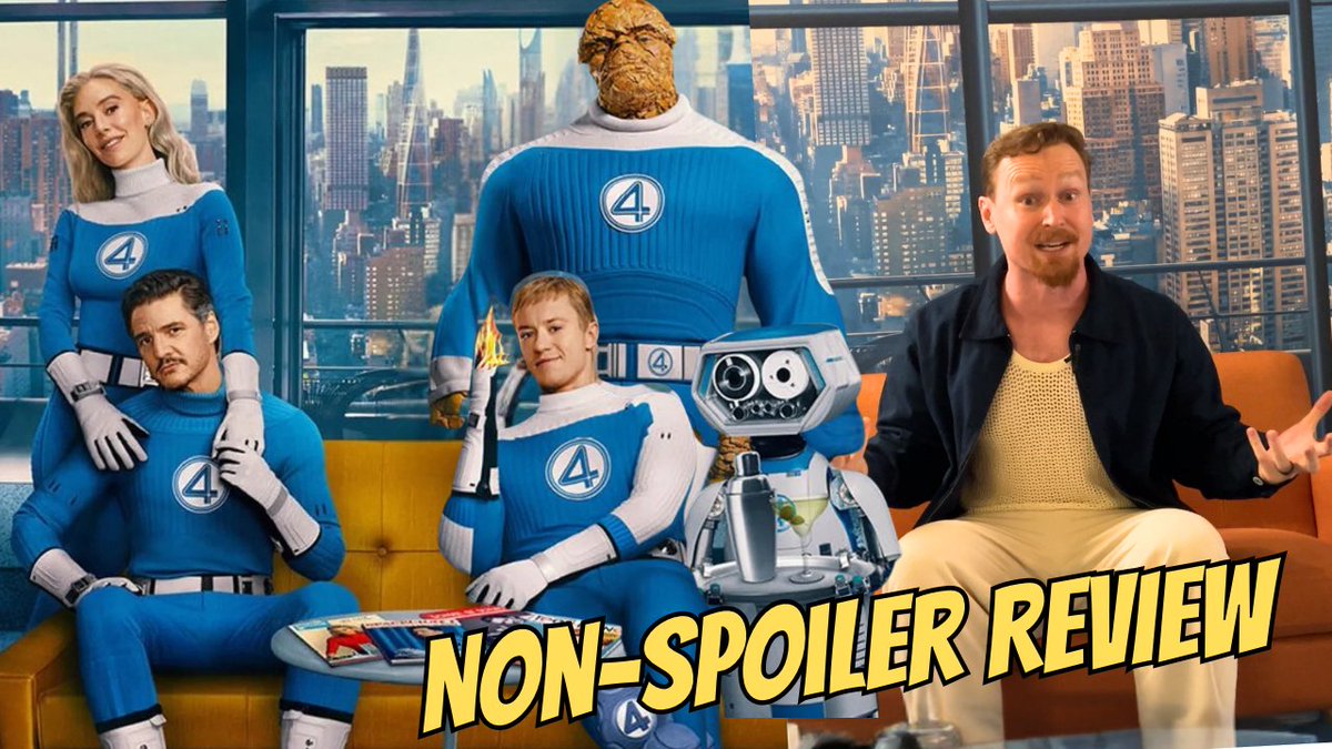 CoyJandreau's tweet image. FANTASTIC FOUR Non-Spoiler Review | Has MARVEL found their First Family?
#FantasticFour Review HERE
youtu.be/z-bx94tI5ao