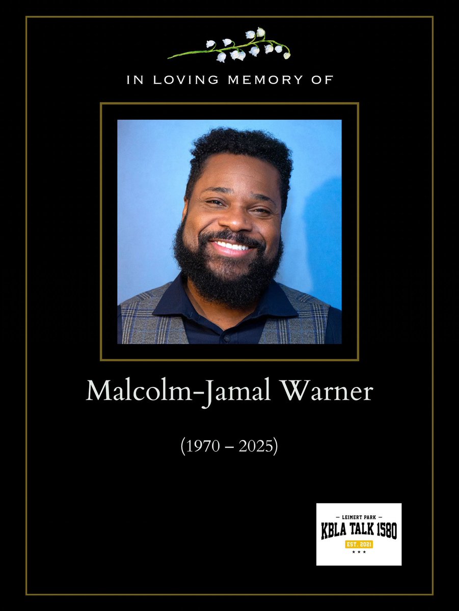 tavissmiley's tweet image. Tune in NOW!
Malcolm-Jamal Warner Tribute
9:00AM - 10:00AM
Tavis remembers actor and musician Malcolm-Jamal Warner, reprising their last public conversation.
#kbla1580 #unapologeticallyprogressive #malcolmjamalwarner #ripmalcolmjamalwarner #cosbyshow