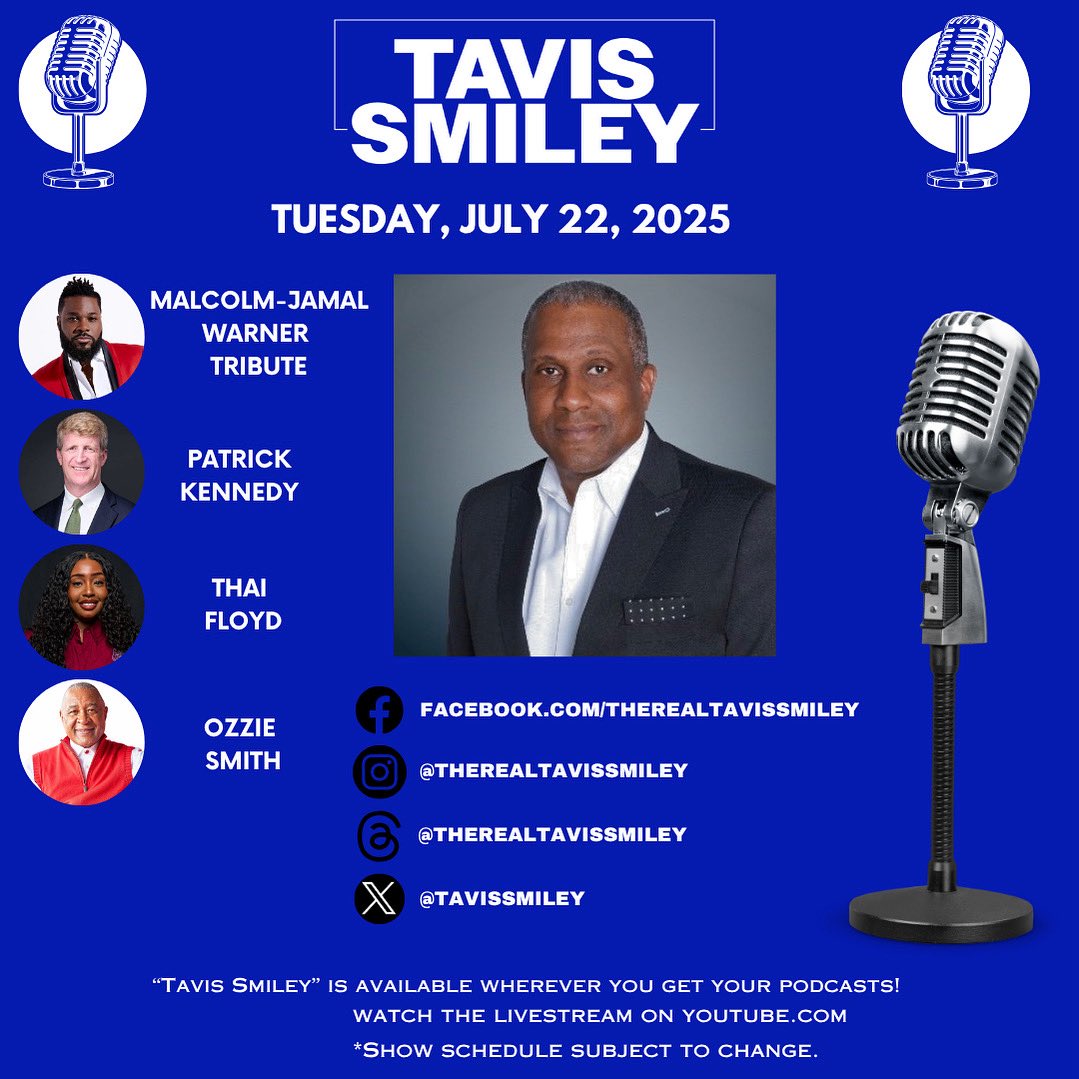 tavissmiley's tweet image. Tune in NOW!
Malcolm-Jamal Warner Tribute
9:00AM - 10:00AM
Tavis remembers actor and musician Malcolm-Jamal Warner, reprising their last public conversation.
#kbla1580 #unapologeticallyprogressive #malcolmjamalwarner #ripmalcolmjamalwarner #cosbyshow
