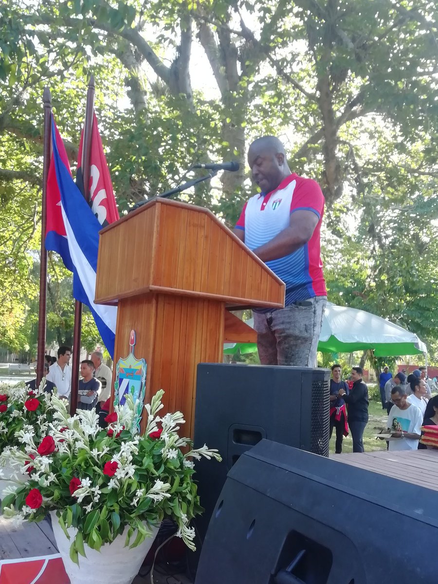 RodolfoMedinaH3's tweet photo. Este martes acto municipal en #Camagüey por el aniversario 72 del asalto a los Cuarteles Moncada y Carlos Manuel de Cespedes, con la participación de las máximas autoridades políticas y gubernamentales de la provincia y la capital agramontina. https://t.co/lQIAgLh5AX